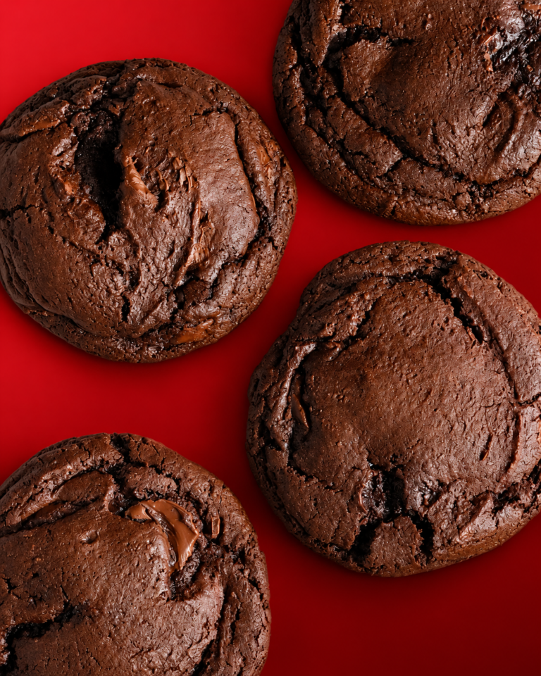 4 Double Chocolate Brownie Cookies
